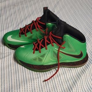Nike Lebron X 10's Cutting Jade Size 7Y Sneakers